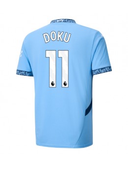 Moški Nogometna dresi replika Manchester City Jeremy Doku #11 Domači 2024-25 Kratek rokav